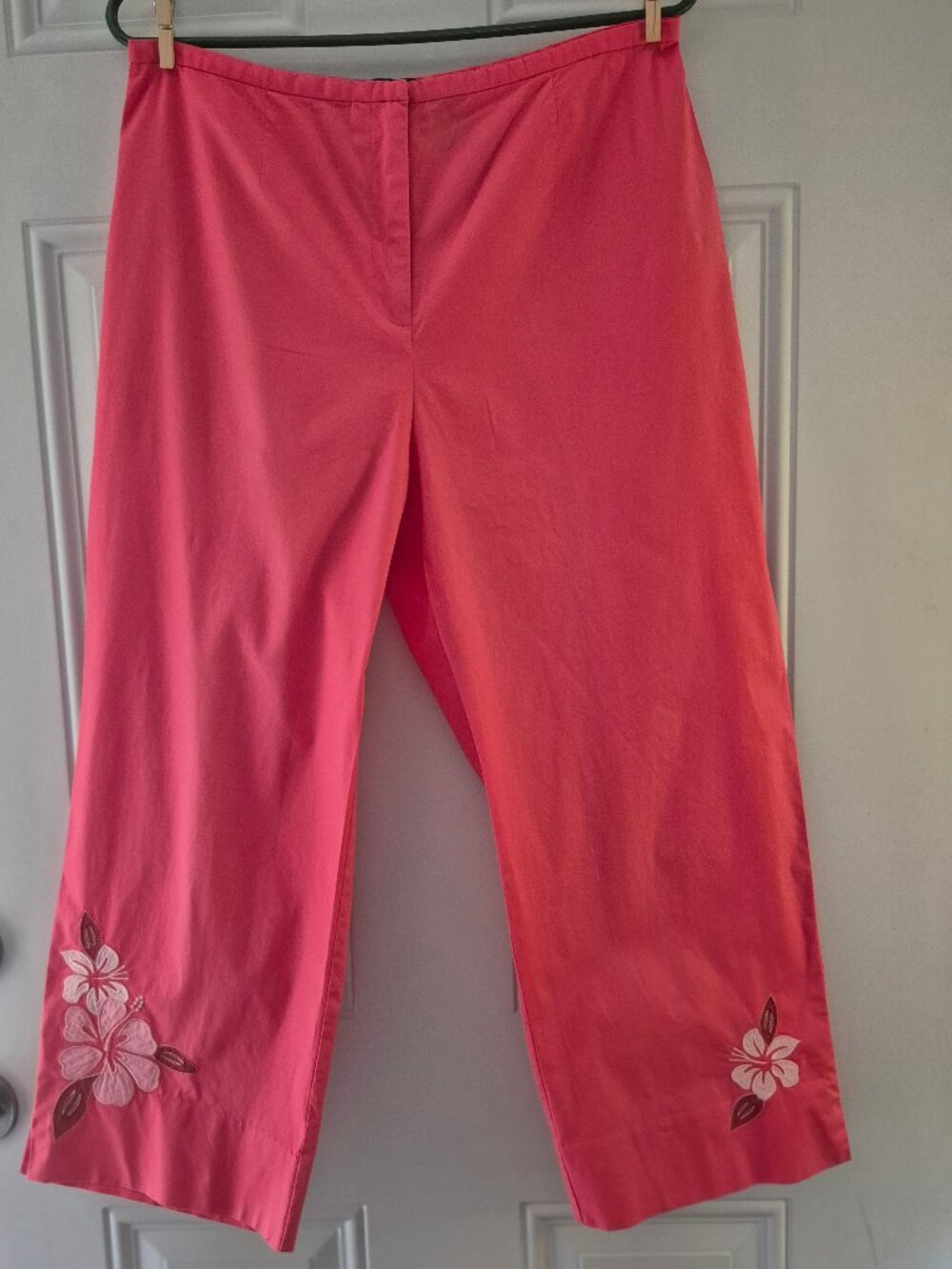 Women's Wide Leg Capri Pants. Norton McNaughton. Size 12. Pink Rose.Vintage